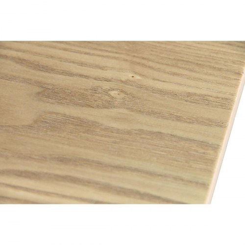 Spisebord - brun/ sort, metal og MDF, 200 x 100 x 75 cm, forlængbart