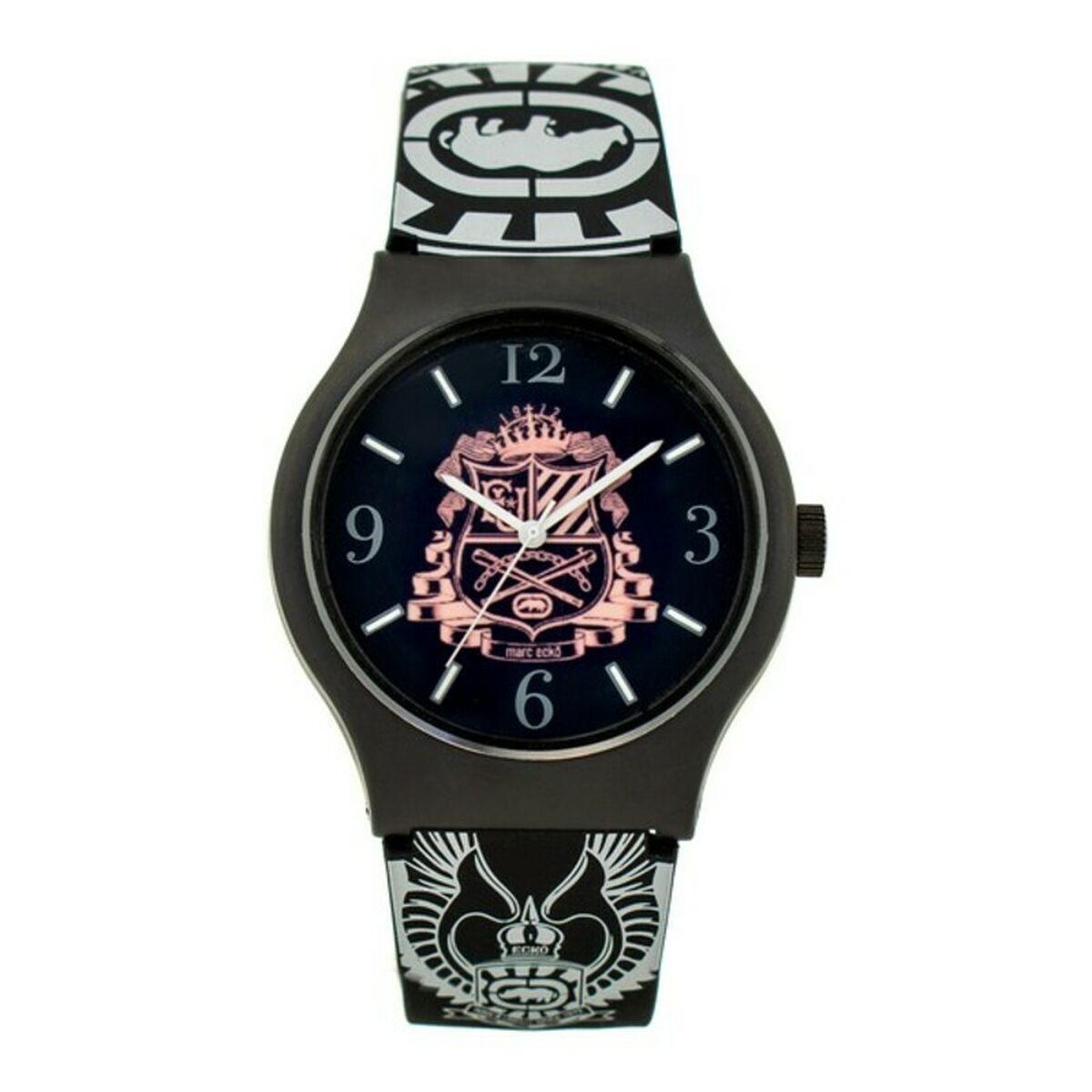 Marc Ecko E06511M2 unisex armbåndsur - hvid/sort, 42 mm