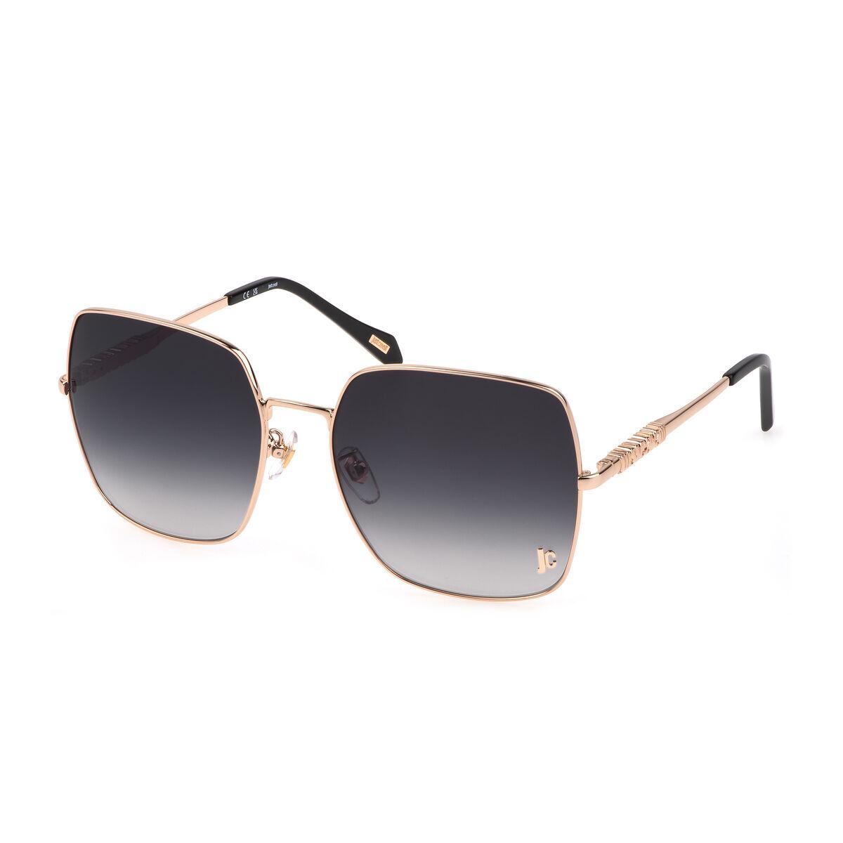 Just Cavalli SJC031-600349 damesolbriller - gyldent metal, grå graduerede linser