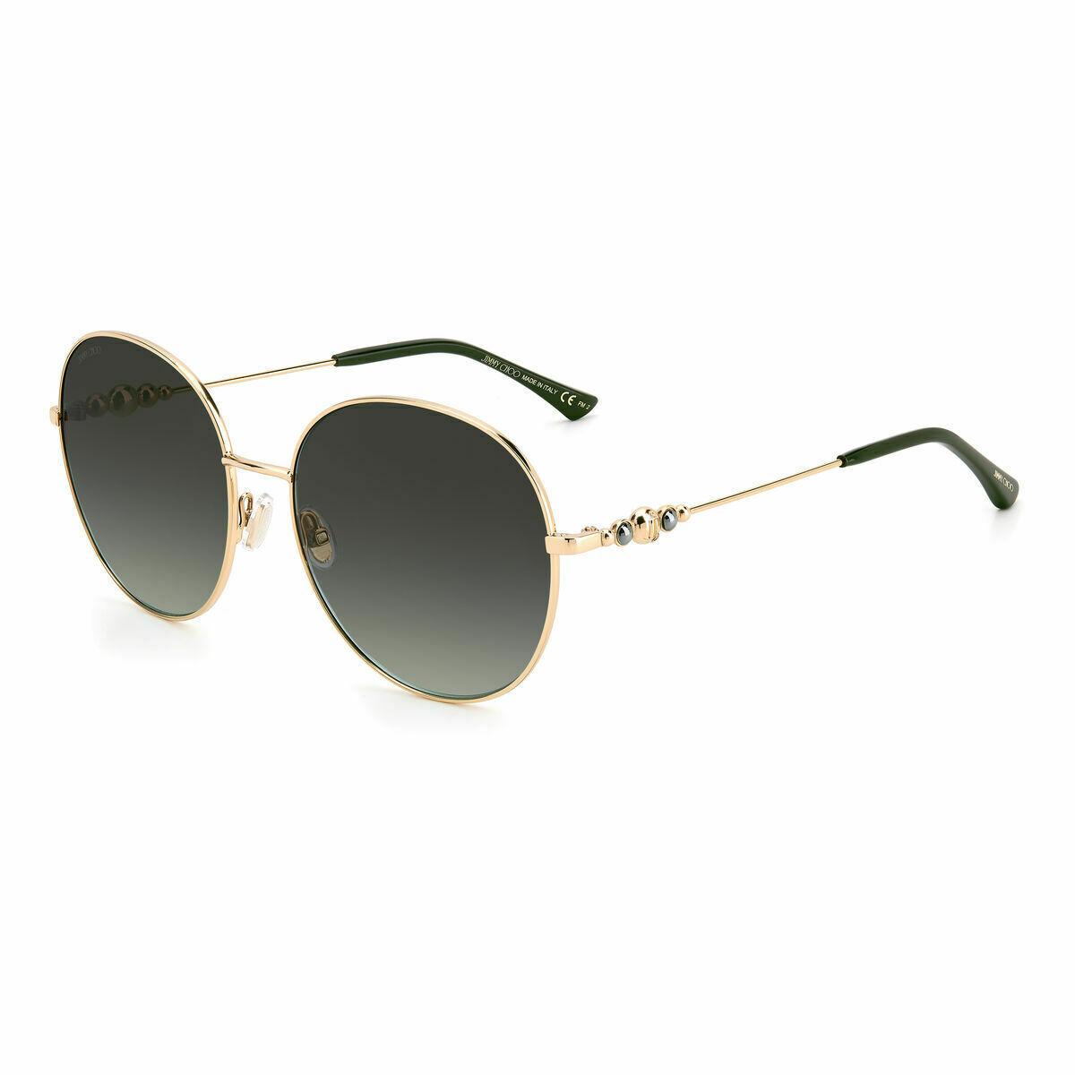 Jimmy Choo BIRDIE solbriller til kvinder - gylden/ grøn linse