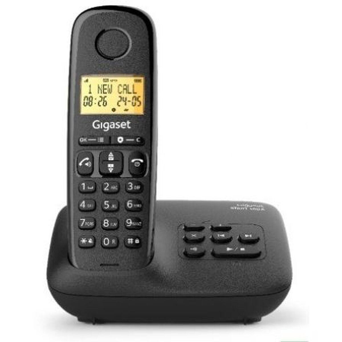 TELEFONO FIJO INALAMBRICO GIGASET BASIC 100 NEGRO