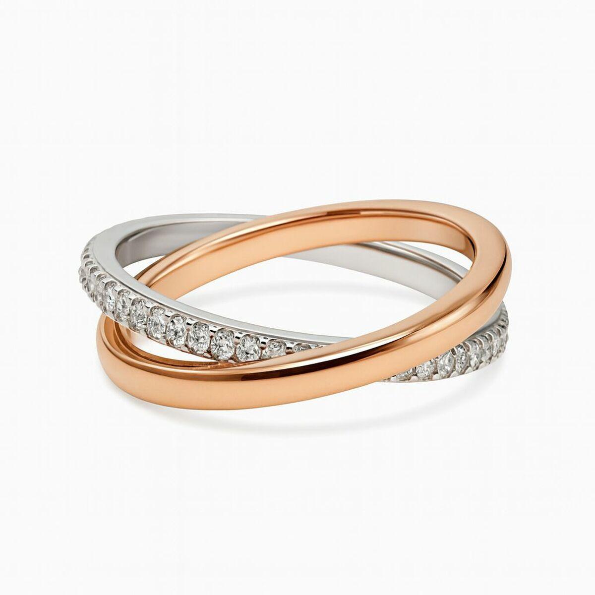 Diamonfire ring til kvinder - sterling sølv, str. 17 med etui