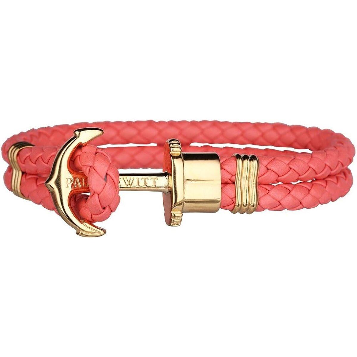 Paul Hewitt PH-PH-L-G-CB armbånd - pink læder, ankerlås