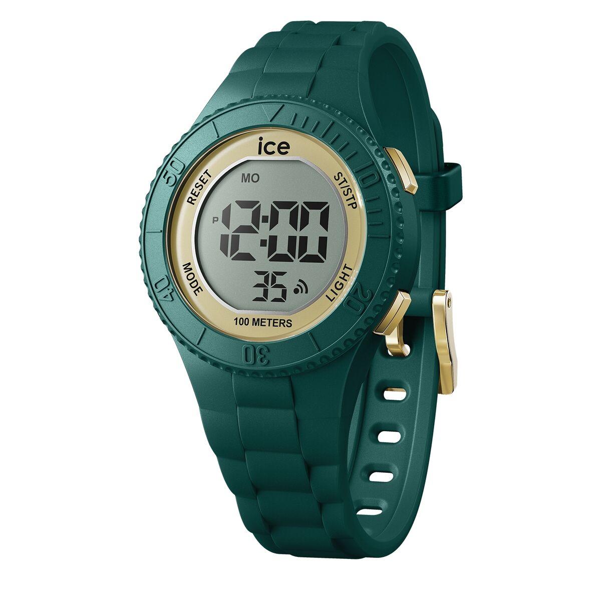 Ice 021619 unisex armbåndsur - grøn/guld, Ø 35 mm, 10 atm