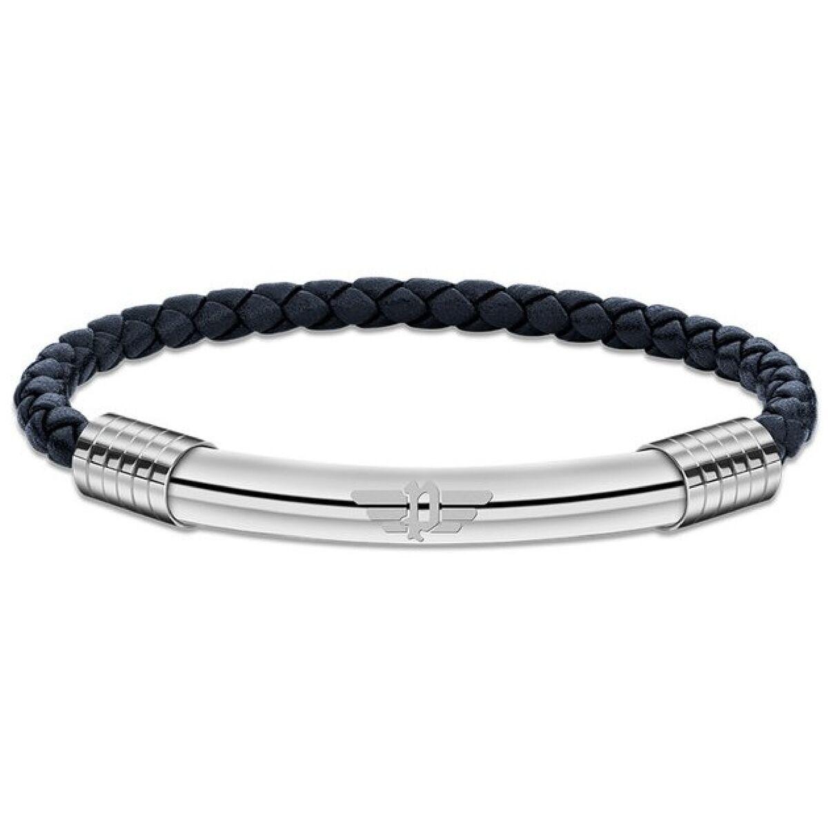 Police PEAGB2211503 herrearmbånd - blå læder, 19 cm