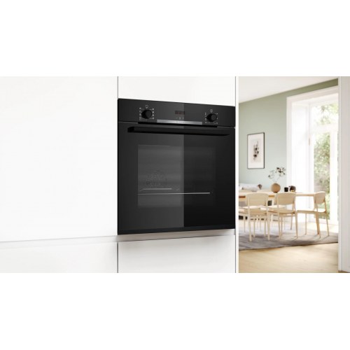 Bosch HBA334EB4 indbygningsovn - 71 l, sort, A+