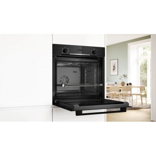 Bosch HBA334EB4 indbygningsovn - 71 l, sort, A+