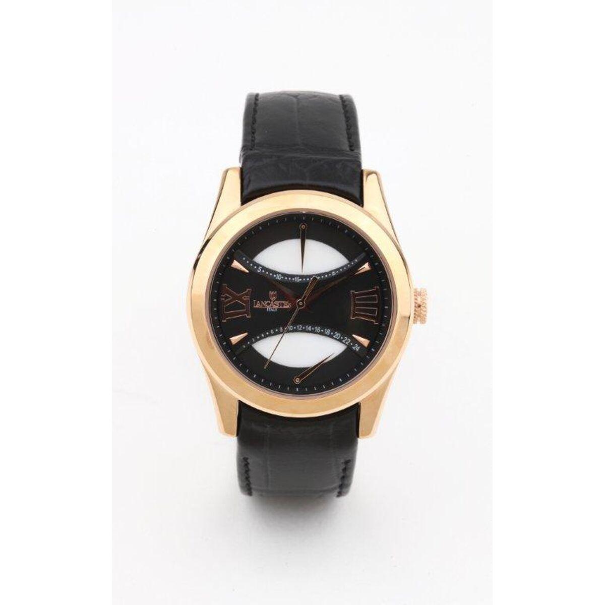 Lancaster OL0613LRGNRNR unisex armbåndsur - Ø 40 mm, sort/guld