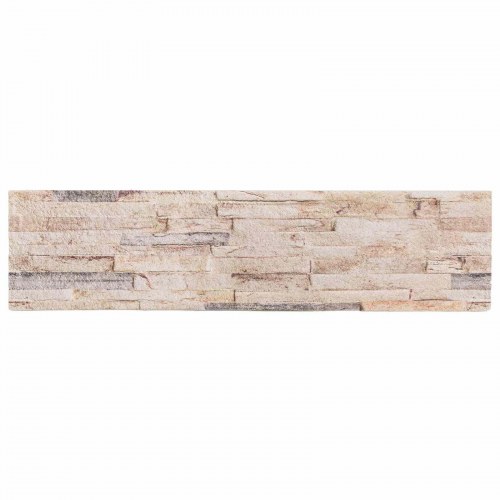 Vægpaneler 10 stk Hvid og rød 100 x 25 cm EPS Skum