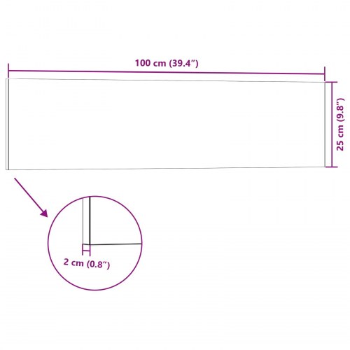 Vægpaneler 10 stk Hvid og rød 100 x 25 cm EPS Skum