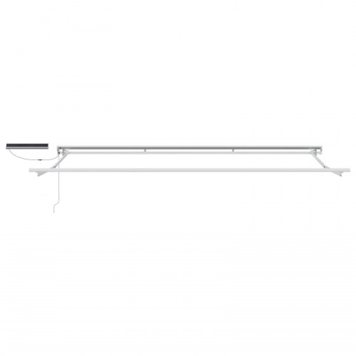 Elektrisk Udtrækkelig Markise Grøn og Hvid 4 x 2 m