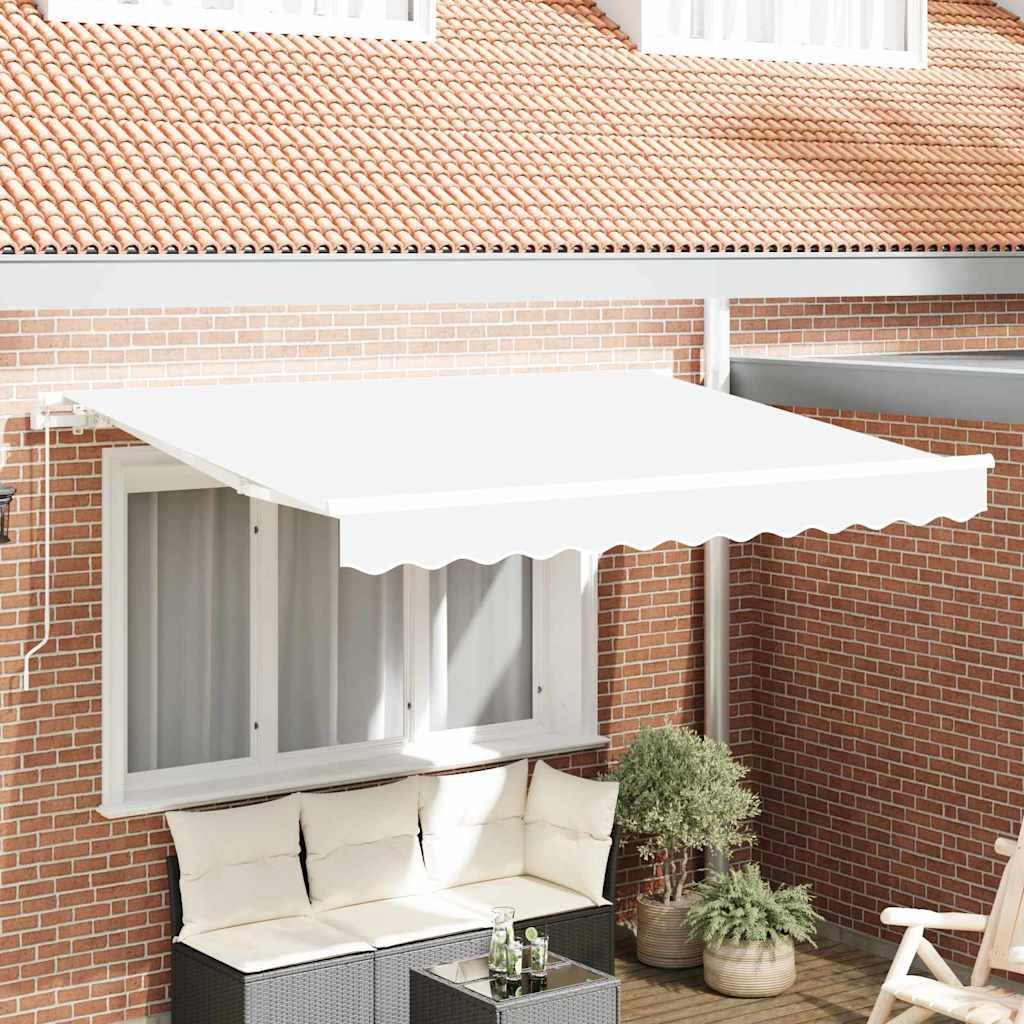 Reservedug til markise - hvid polyester 3 x 2 m