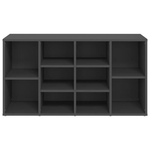 Skobænk 103x30x54,5 cm konstrueret træ grå