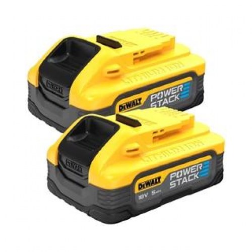 DeWALT DCBP518H2-XJ 18V XR PowerStack batteri 5,0 Ah - sæt med 2