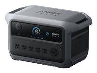 Anker SOLIX C2000 - Gen 2 - American version - transportabel strømstation - AC 120 V - 2400 Watt - litiumjernfosfat - 40000 mAh - 2048 Wh - output-stikforbindelser: 9