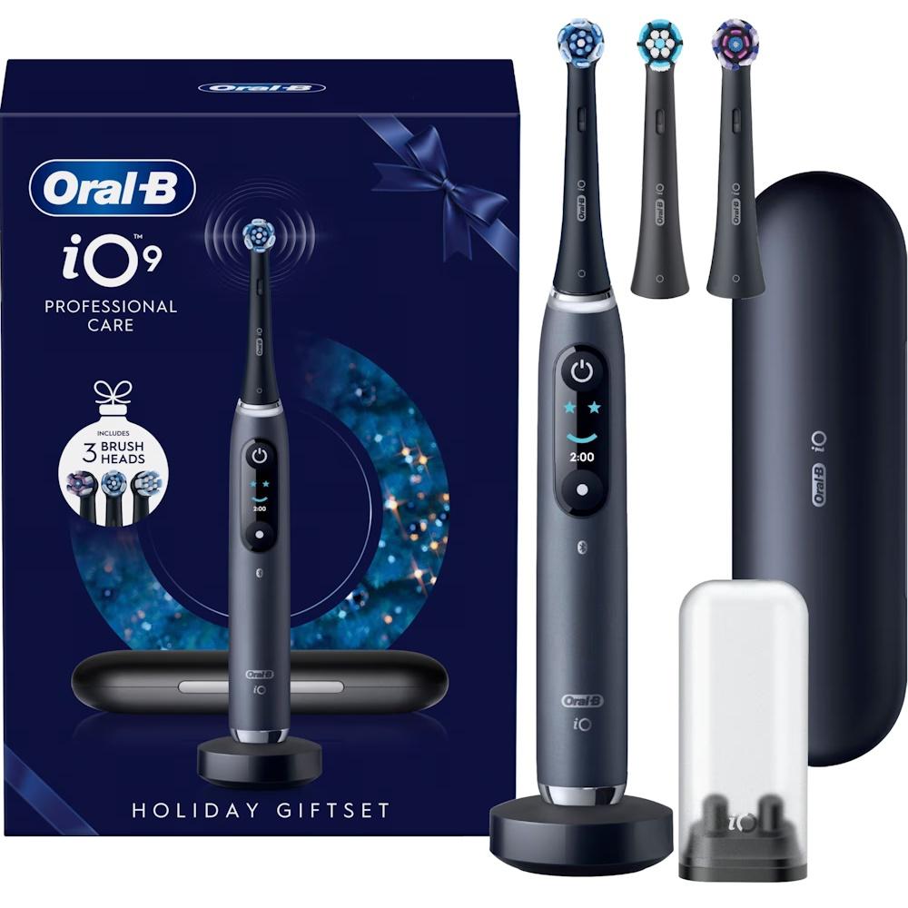 Oral-B iO Series 9 elektrisk tandbørste - gavesæt, sort