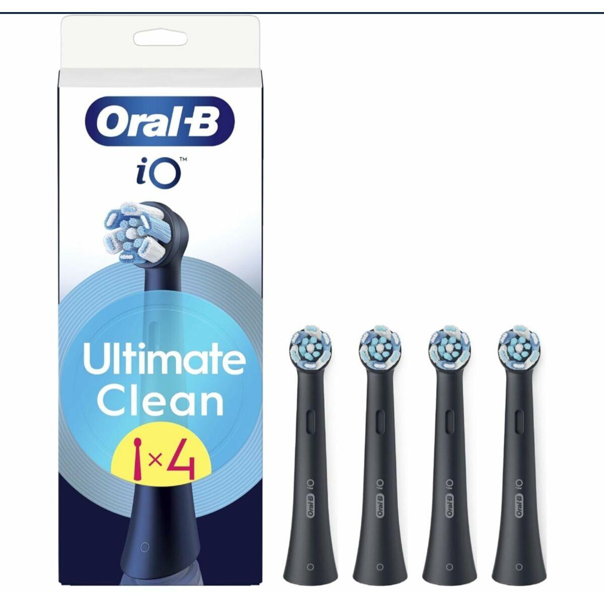 Oral-B iO Ultimate Clean tandbørstehoveder - Sort (4 stk.) billede