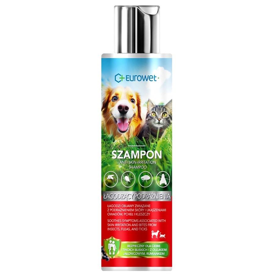 EUROWET Anti-hudirritation shampoo til hunde og katte - 200 ml