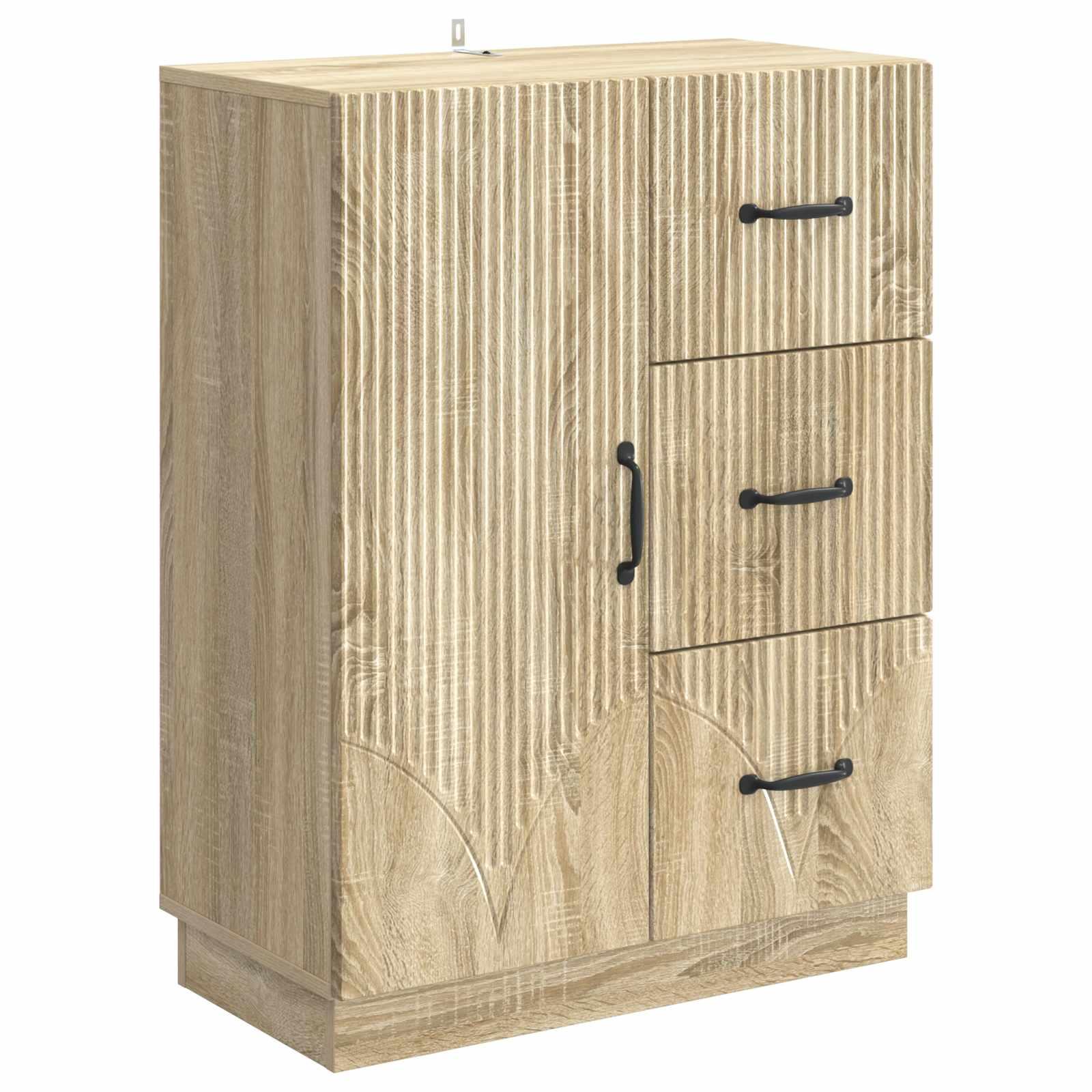 Sidebord Sonoma-eg 66 x 34,5 x 87 cm Konstrueret træ