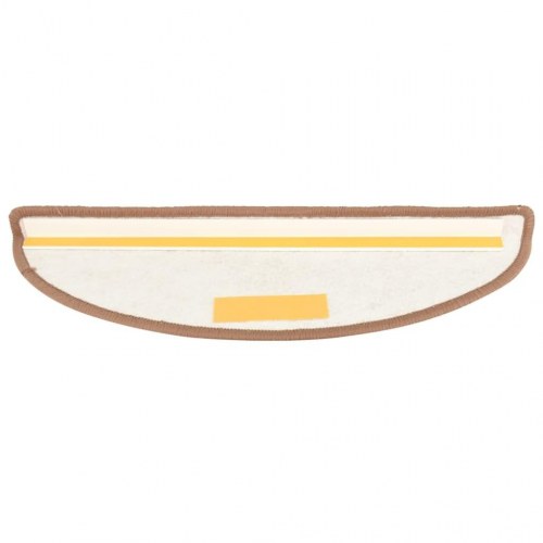 Trappemåtter 15 stk. 56x17x3 cm brun