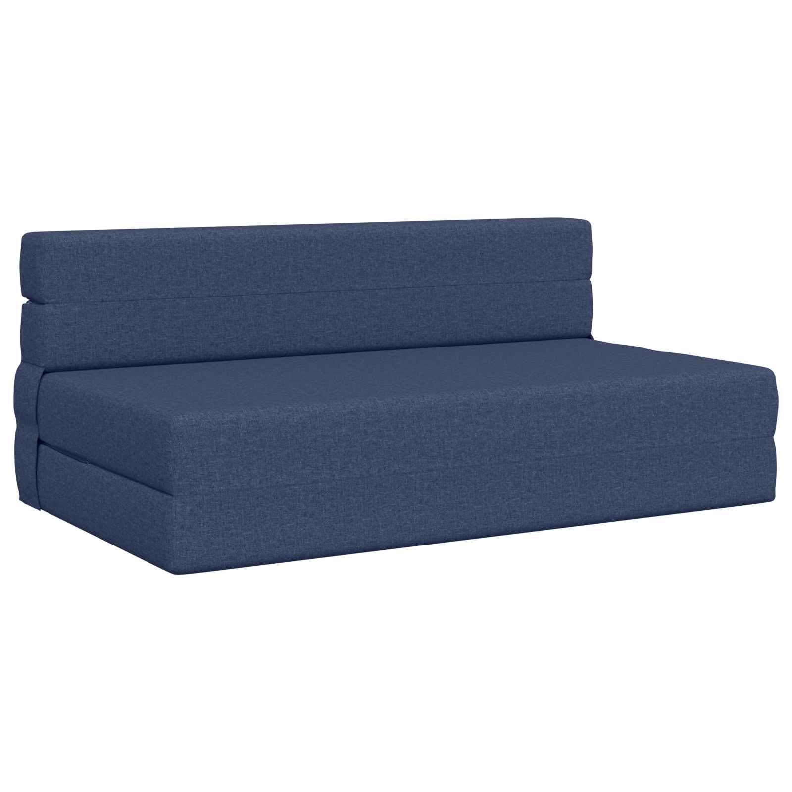 Foldesofa seng Blå 203 x 152 x 15 cm Stof