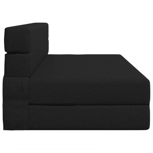 Foldbar sovesofa - sort, 152 x 86,5 x 60 cm