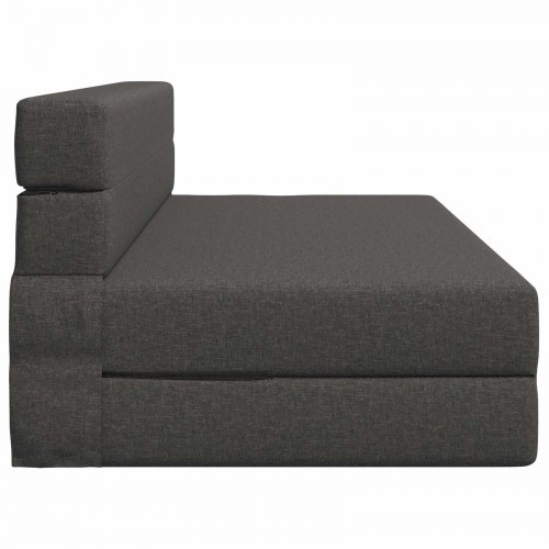 Foldesofa seng Mørkegrå 203 x 152 x 15 cm Stof