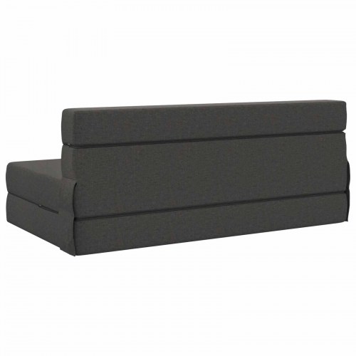 Foldesofa seng Mørkegrå 203 x 152 x 15 cm Stof