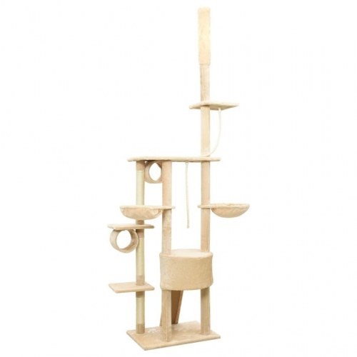 Kradsetræ 220-240 cm gulv-til-loft beige