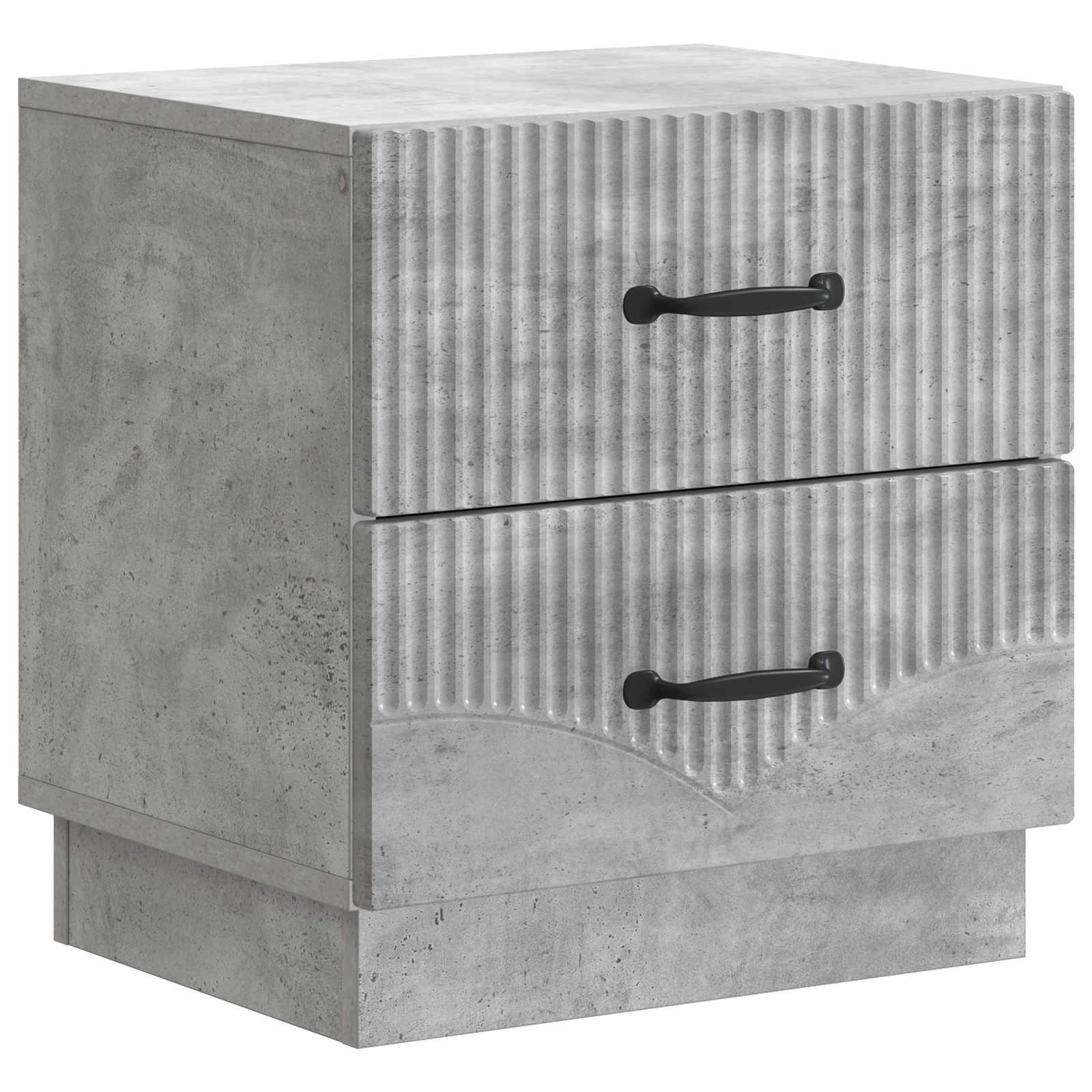 Natskab med skuffe Betongrå 43 x 34,5 x 44,5 cm Konstrueret træ