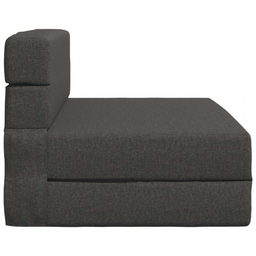 Foldesofa seng Mørkegrå 190 x 70 x 15 cm Stof