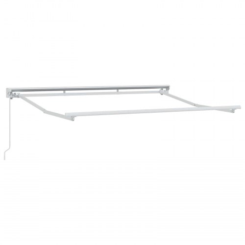 Manuel Udtrækkelig Markise Grøn og Hvid 3 x 2,5 m