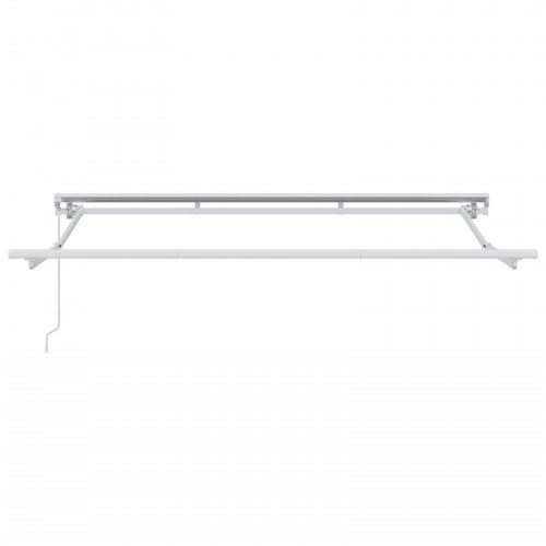 Manuel Udtrækkelig Markise Grøn og Hvid 3 x 2,5 m