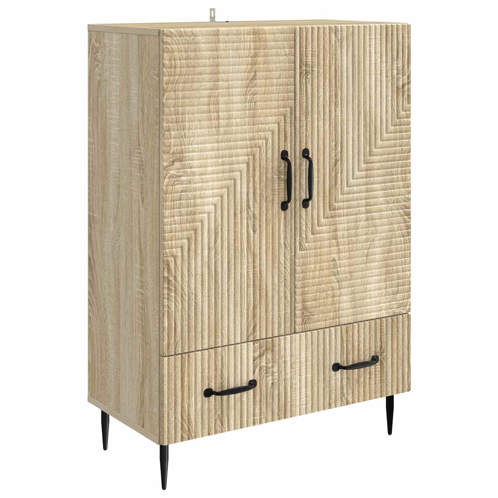 Sidebord Sonoma-eg 66 x 34,5 x 95 cm Konstrueret træ