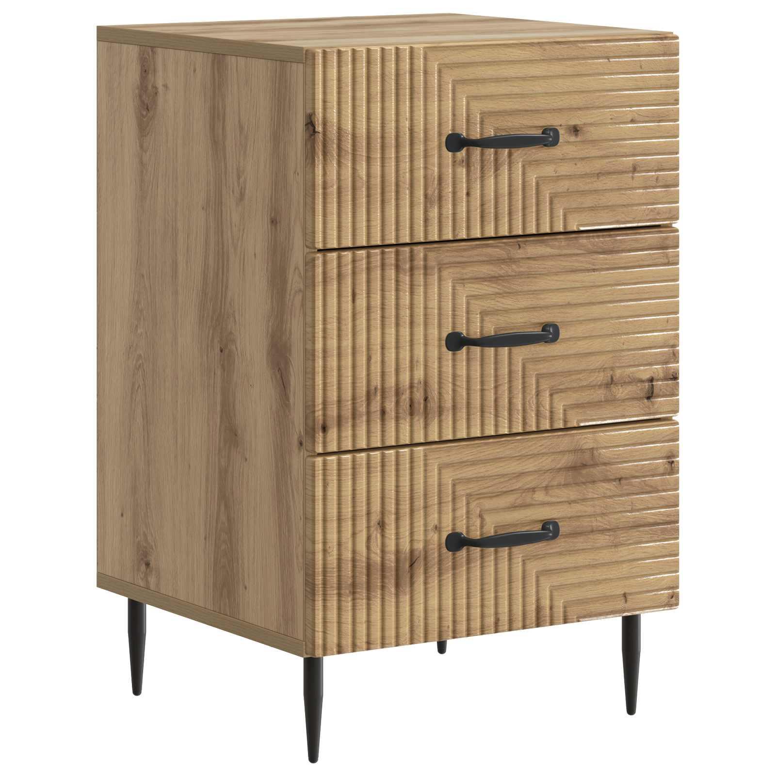 Natskab med skuffe Artisan-eg 43 x 41 x 66,5 cm Konstrueret træ