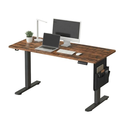 Elektrisk hæve-sænkebord 180 × 80 cm med memory - vintage brun