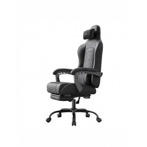 Ergonomisk gamerstol med fodstøtte og fjedret sæde – ink black OBG079B01