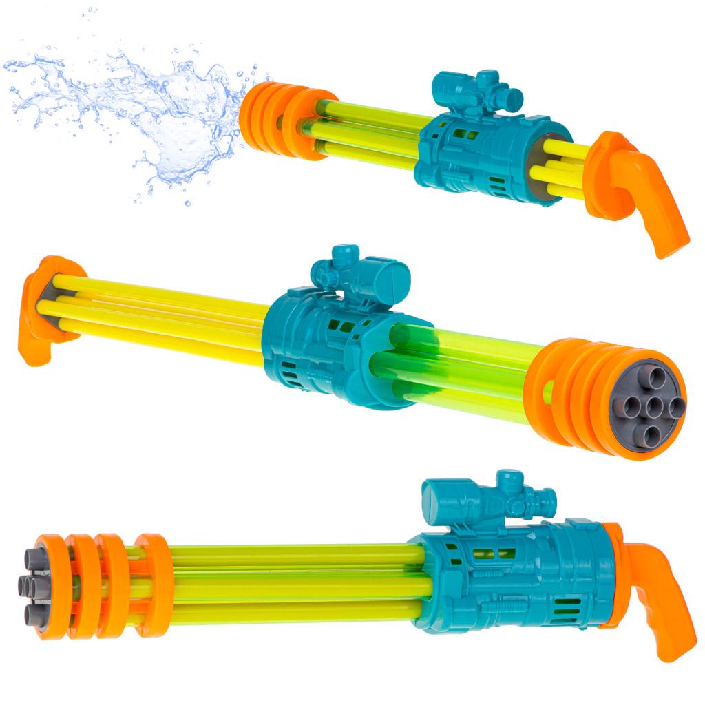 Vandpistol 56 cm - blå/grøn/orange