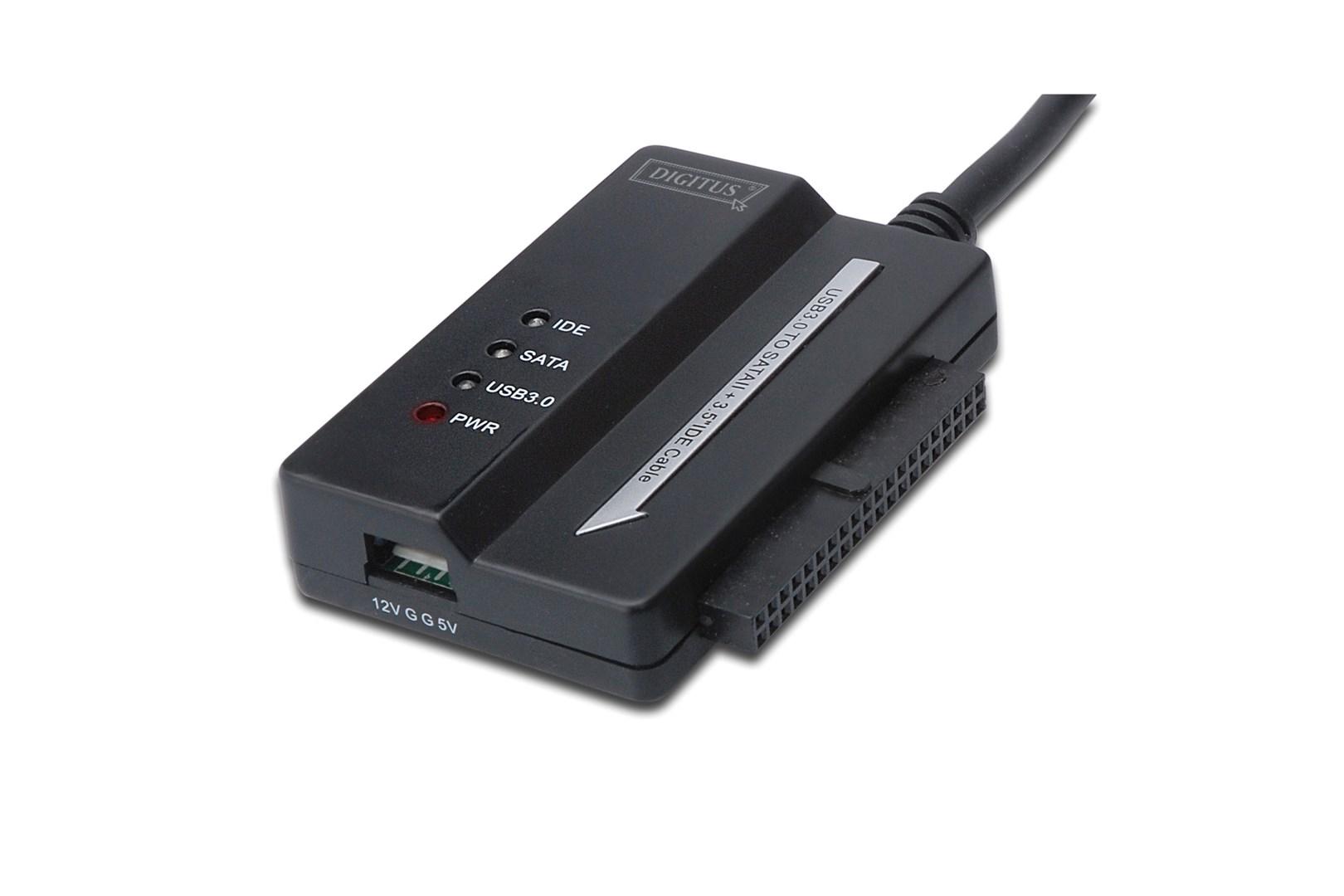 DIGITUS DA-70325 HDD-adapterkabel - USB 3.0 til SATA II og 3,5" IDE billede