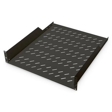 DIGITUS rackhylde 2U – 88 × 482 × 552 mm, op til 25 kg, sort billede