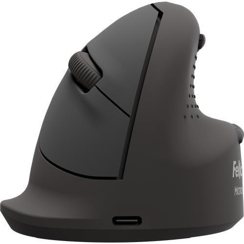 Fellowes Breyta Plus+ vertikal trådløs mus - ergonomisk til venstrehånd, Medium, antibakteriel billede