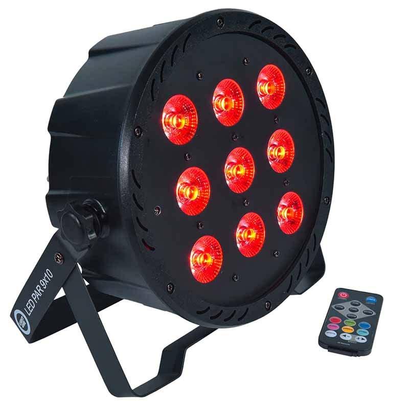 Light4Me LED PAR 9x10W MKII RGBW – scenelys med IR-fjernbetjening