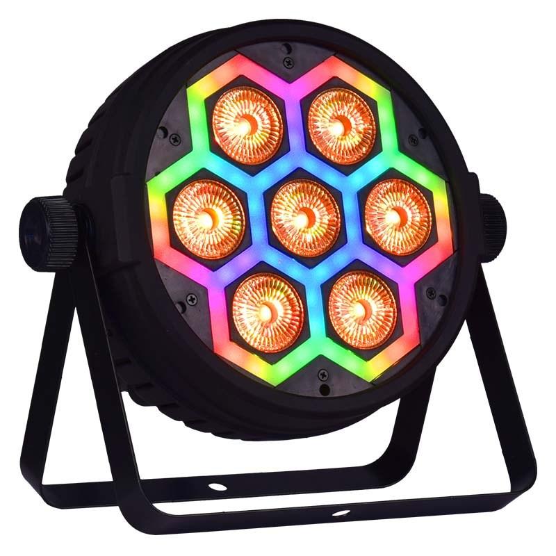 Light4Me FRAME PAR 7x12 LED RGBW – studielampe/spotlight til sceneeffekt
