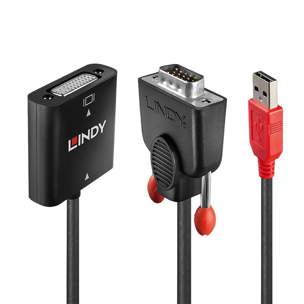 LINDY VGA til DVI-D konverter - 1920×1200, strøm via USB