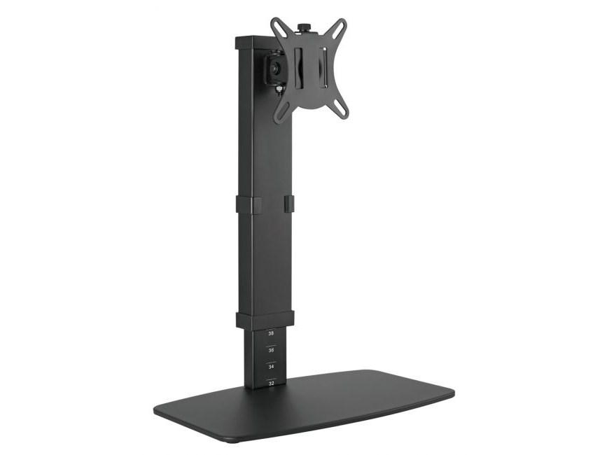 EQUIP bordstativ til skærm 17–32" – fritstående, 360° rotation, sort, op til 8 kg