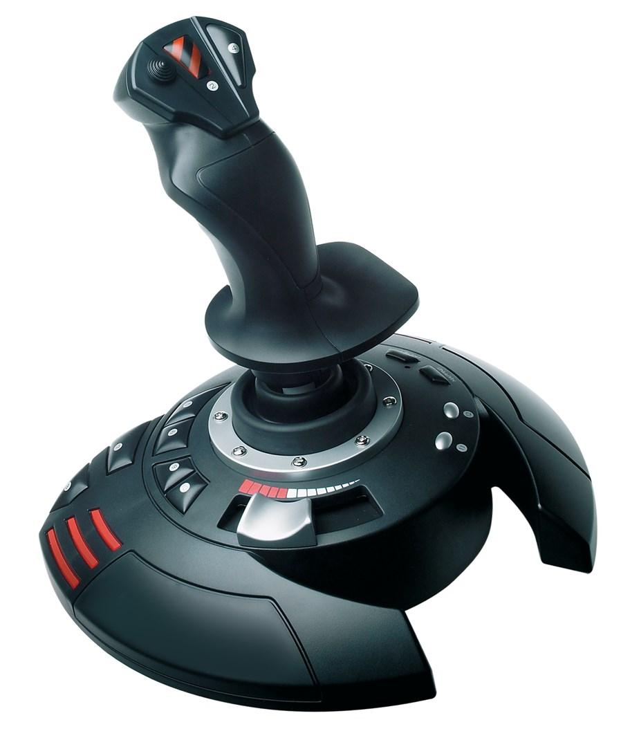 Thrustmaster T.Flight Stick X - USB joystick til PC og PlayStation 3 (sort/rød/sølv) billede