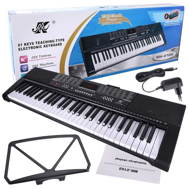 MK-2102 elektronisk keyboard til undervisning - 61 tangenter