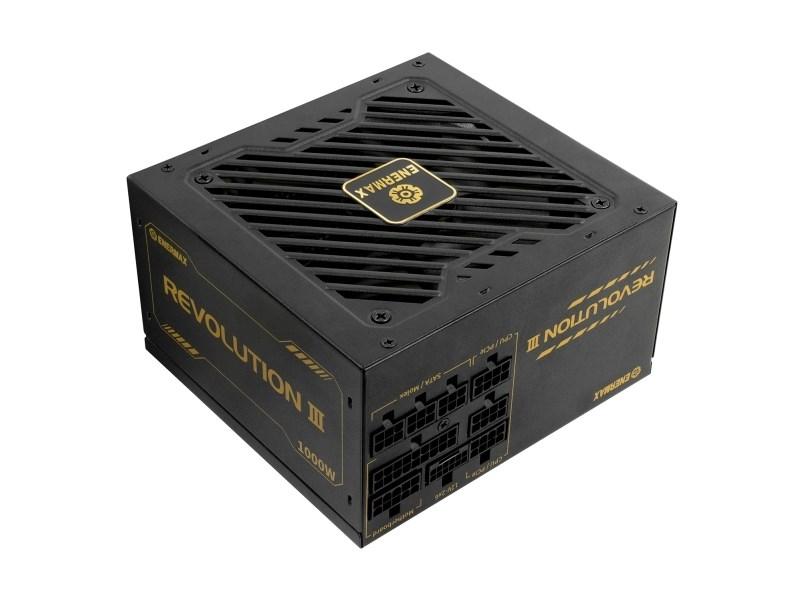 Enermax Revolution III strømforsyning - 1000 W, 80+ Gold, sort, fuldt modulær billede