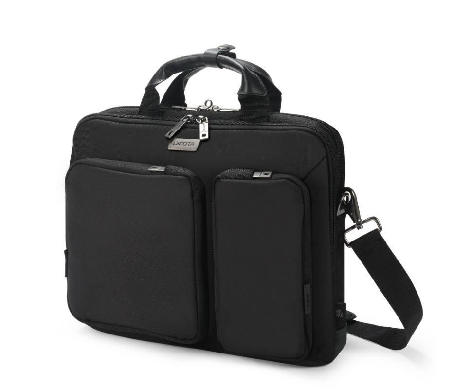 Dicota Slim Case Seven 12-14" - sort computertaske billede