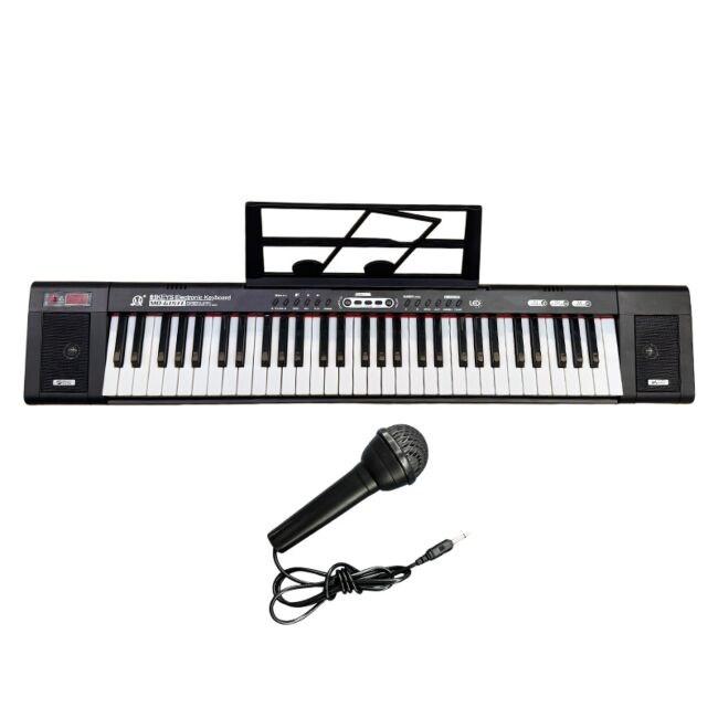 MQ 6151L undervisnings-keyboard med bagbelyste tangenter og mikrofon
